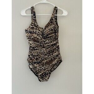 MIRACLESUIT $162 OCEANUS MIRACLE WILD SWIM SUIT BEACH BATHING SWIMMING COSTUME